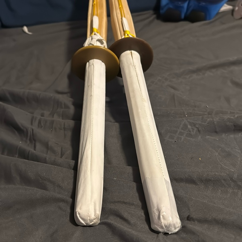 Kendo Practice Bamboo Training Samurai Sword Katana Set of 2-44" Each